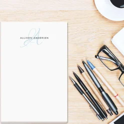 Personalized Initial Notes in a Tray