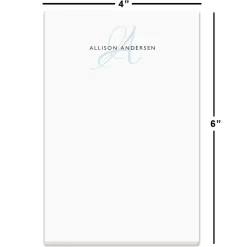 Personalized Initial Notes in a Tray
