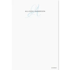 Personalized Initial Notes in a Tray