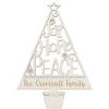 Personalized Joy Hope Peace White Wood Plaque