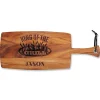 Personalized King of the Grill Paddle Cutting Board