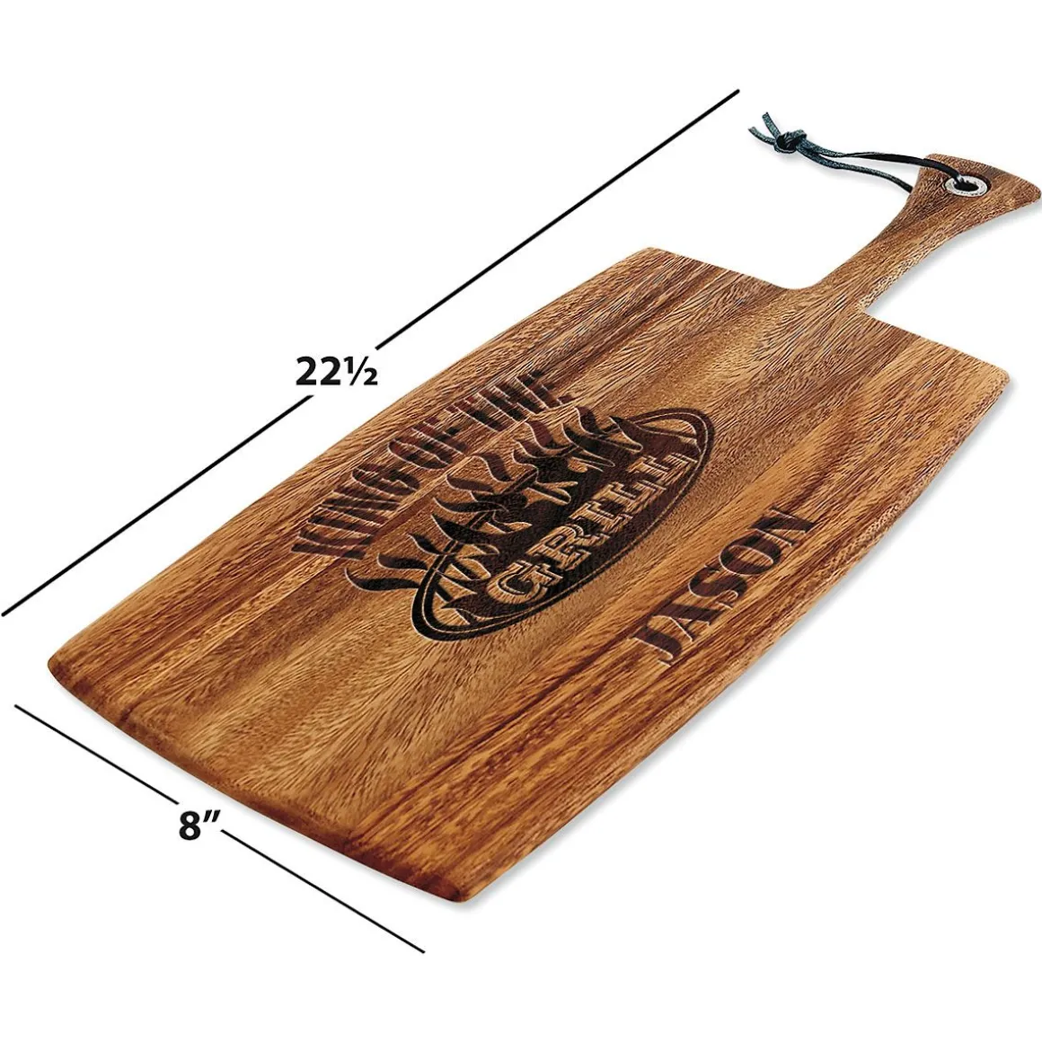 Personalized King of the Grill Paddle Cutting Board