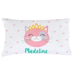 Personalized Kitty Pillow Case