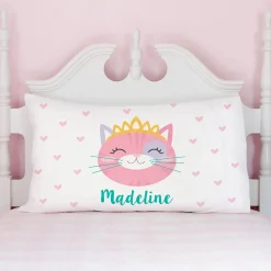 Personalized Kitty Pillow Case