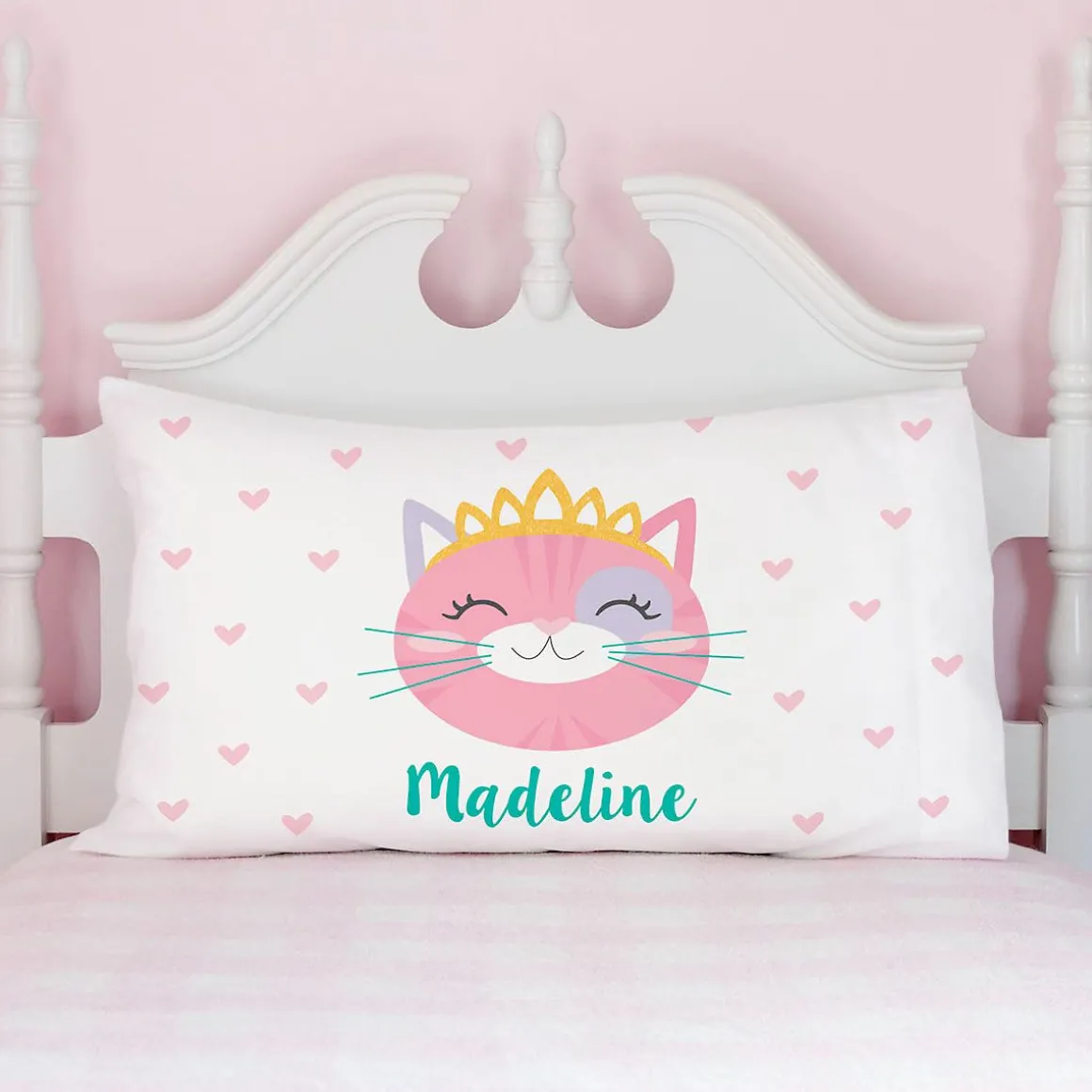 Personalized Kitty Pillow Case