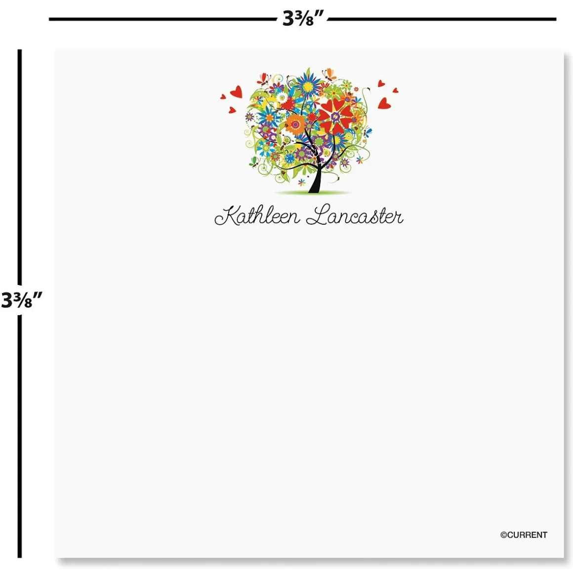 Personalized Love & Happiness Notes in a Cube