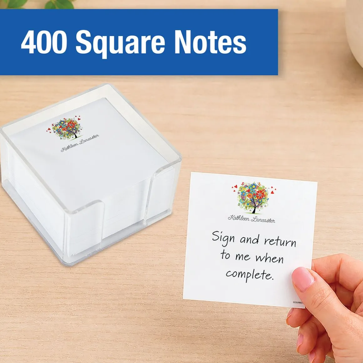 Personalized Love & Happiness Notes in a Cube