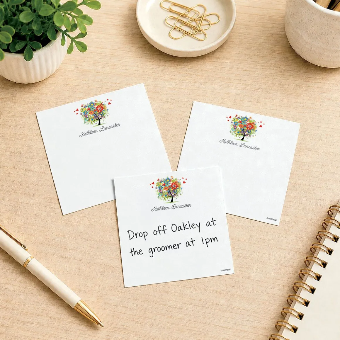 Personalized Love & Happiness Notes in a Cube