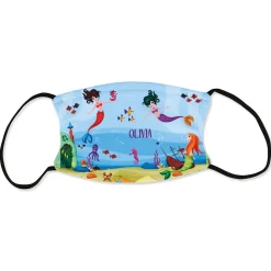 Personalized Mermaid Kids Face Mask