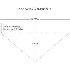 Personalized Pet Bandana Candy Cane Bone