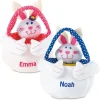 Personalized Plush Easter Bunny Basket