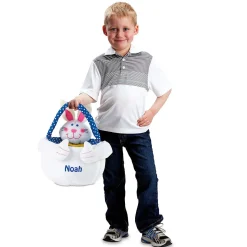 Personalized Plush Easter Bunny Basket