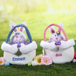 Personalized Plush Easter Bunny Basket