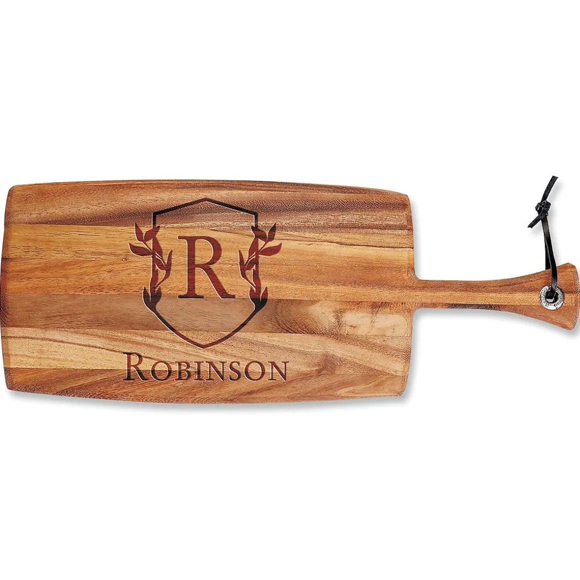 Personalized Scholar Crest Paddle Cutting Board