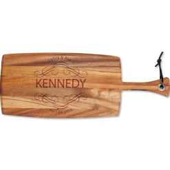Personalized Scroll Paddle Cutting Board