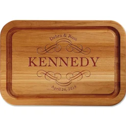 Personalized Scroll Wood Cutting Board