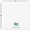 Personalized Sweet Monogram Note Sheets in a Cube