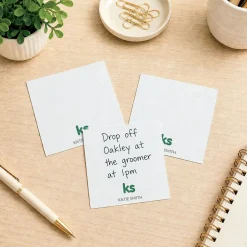 Personalized Sweet Monogram Note Sheets in a Cube