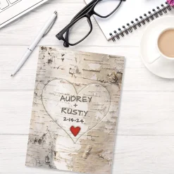Personalized Tree Carving Valentine Card
