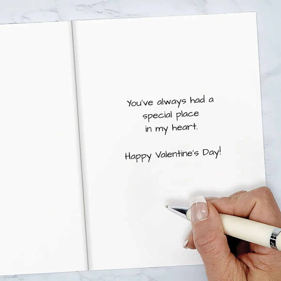 Personalized Tree Carving Valentine Card