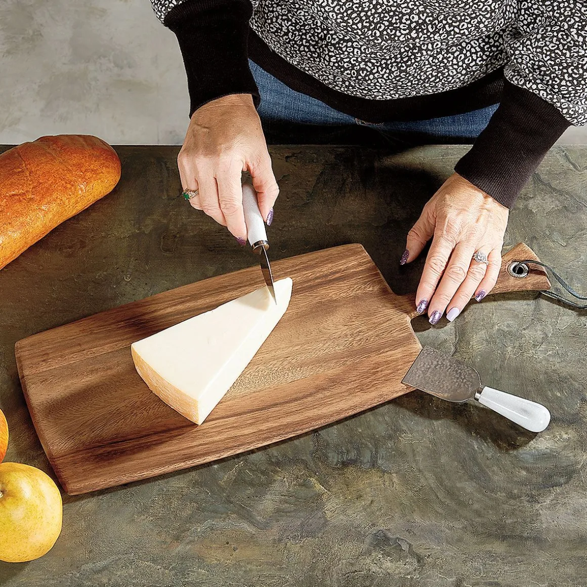 Personalized Vineyard Paddle Cutting Board