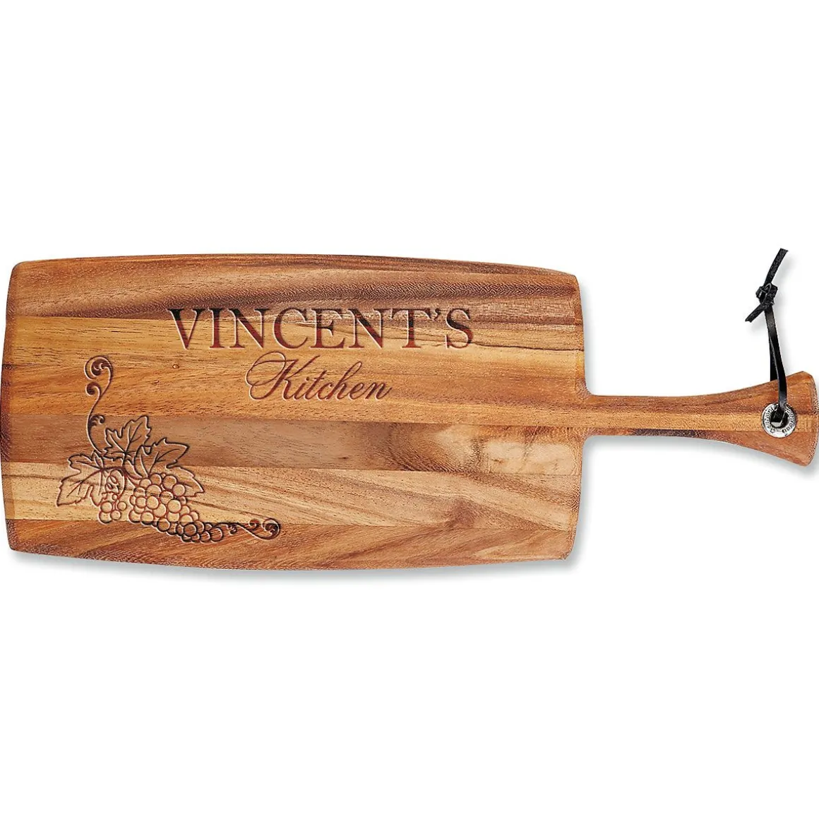 Personalized Vineyard Paddle Cutting Board