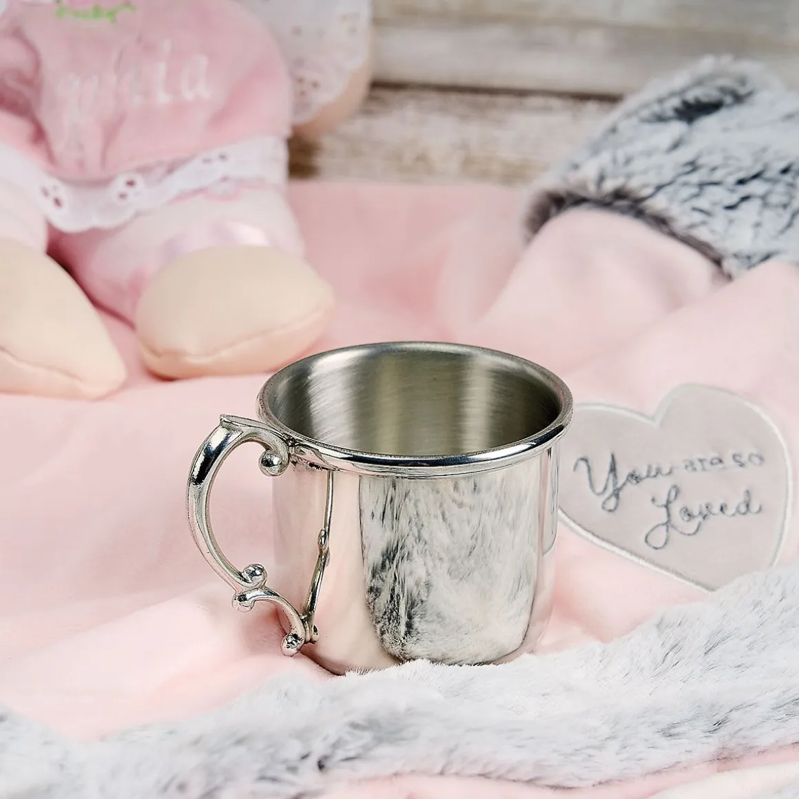 Pewter Personalized Baby Cup