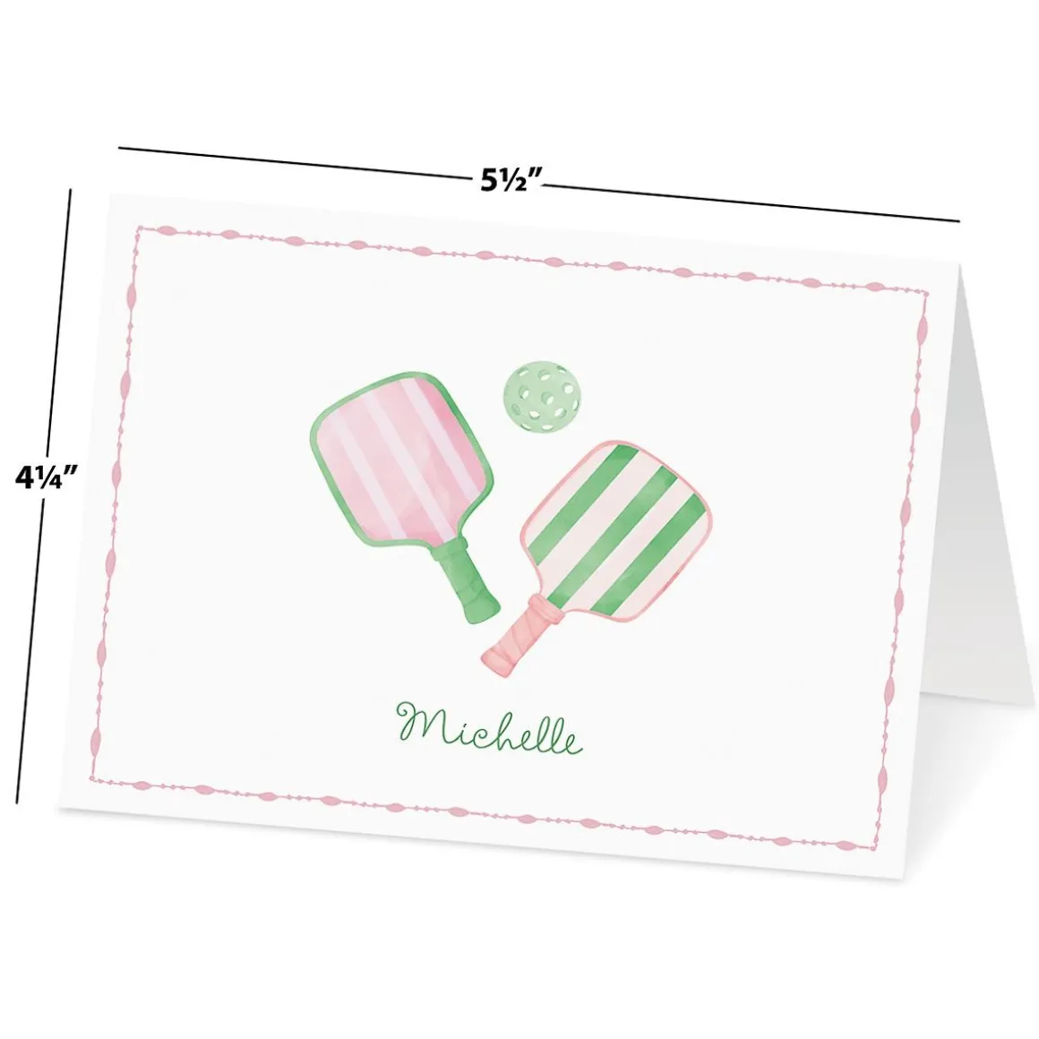 Pickleball Personalized Note Cards