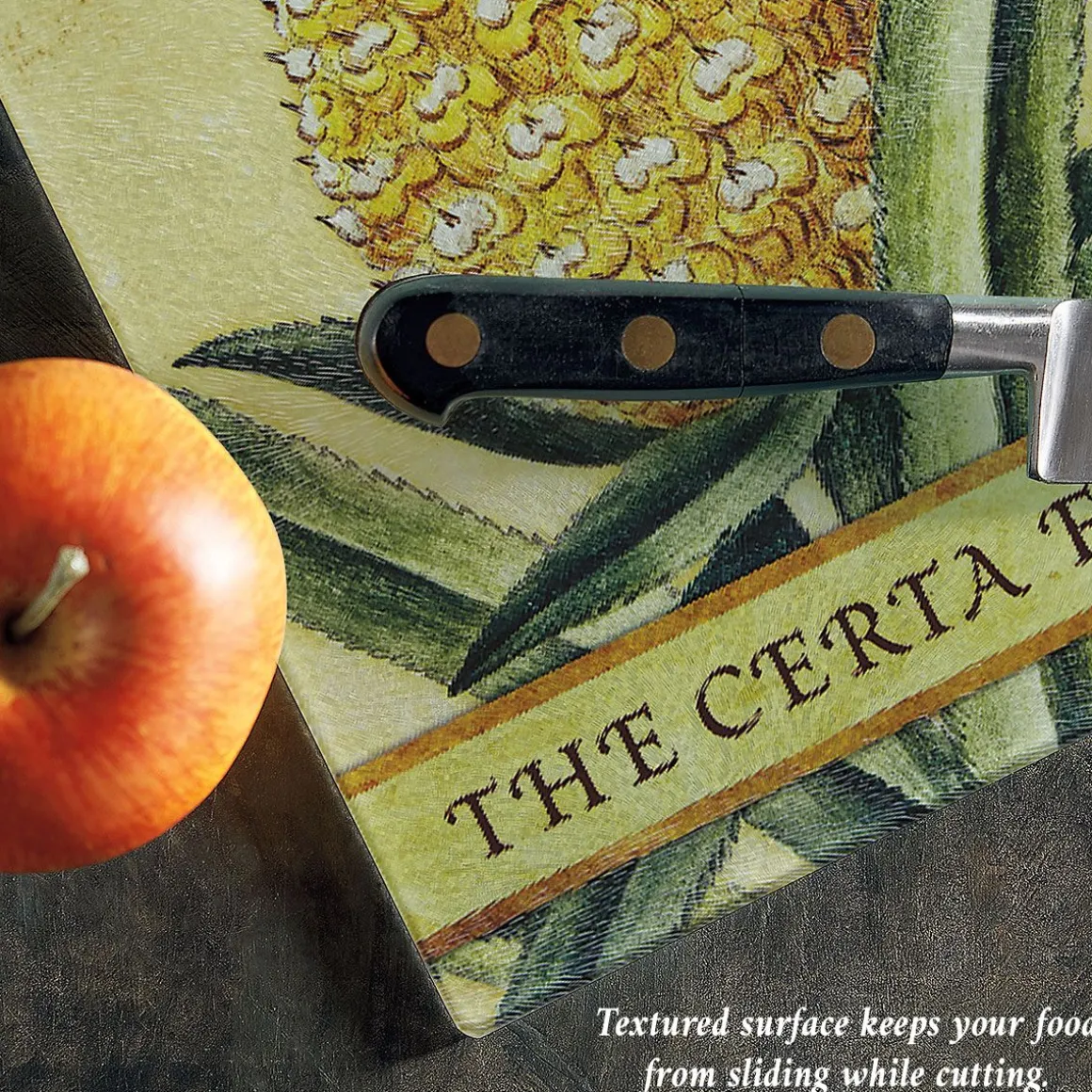 Pineapple Personalized Glass Cutting Board