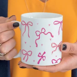 Pink Bows Personalized Mug