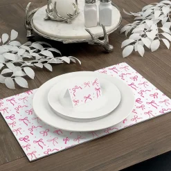Pink Bows Place Cards