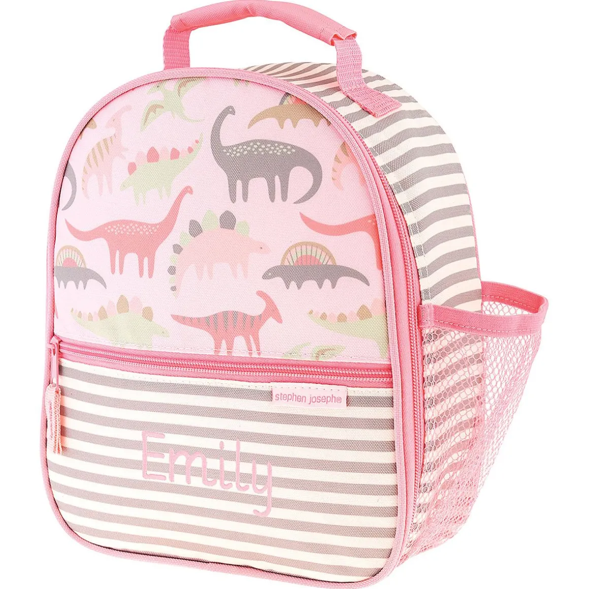 Pink Dinosaur Personalized Lunch Tote by Stephen Joseph®