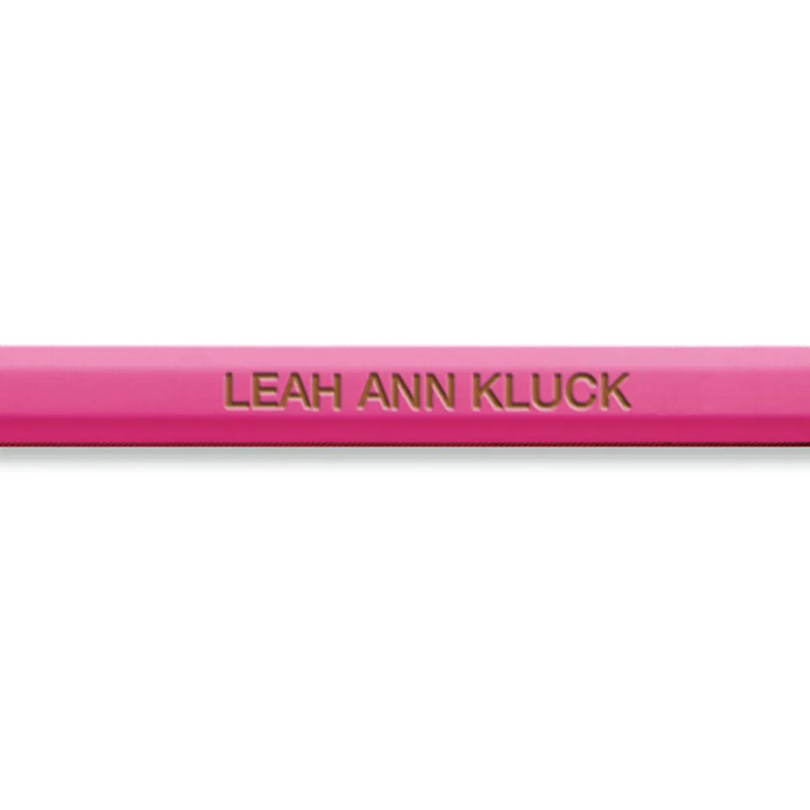 #2 Pink Personalized Hardwood Pencils