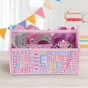 Pink Personalized Initial and Name Toy Caddy