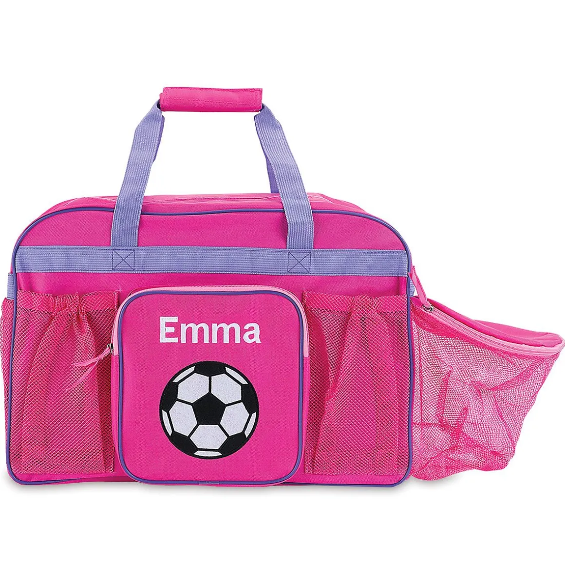 Pink Personalized Soccer Sports Bag