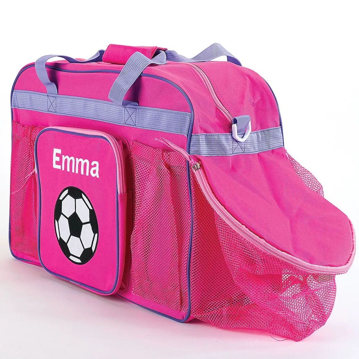 Pink Personalized Soccer Sports Bag