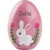 Pink Resin Personalized Easter Egg