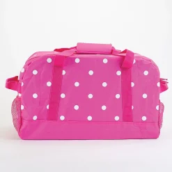Pink with White Dots Duffel Bags
