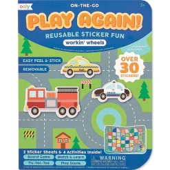 Play Again Working Wheels Reusable Stickers