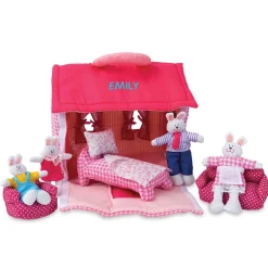 Plush Bunny Personalized House Play Set