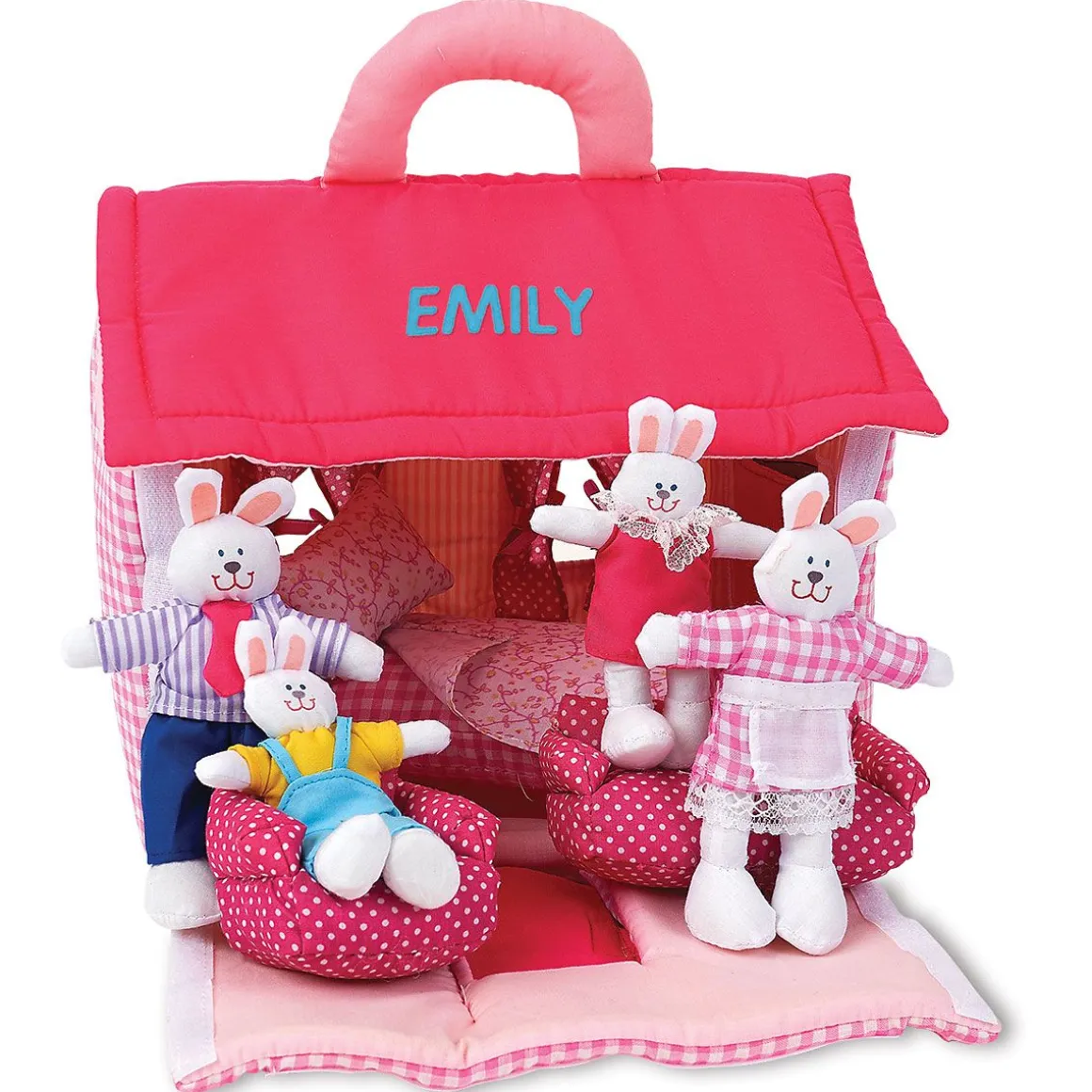 Plush Bunny Personalized House Play Set