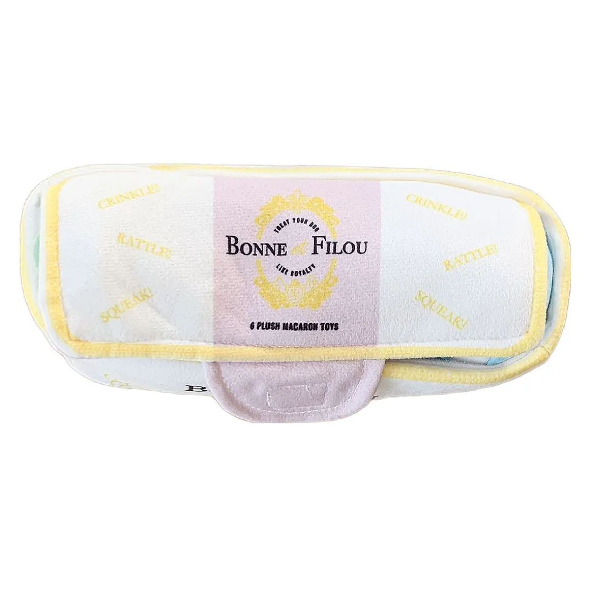 Plush Macaron Squeaky Dog Toys