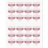 Polka Dot Heart Personalized Stickers