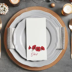 Poppies Disposable Hand Towels
