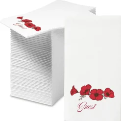 Poppies Disposable Hand Towels