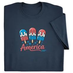 250 Popsicles Kids Navy T-Shirt