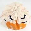 Pumpkin Drawstring Personalized Treat Bag
