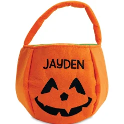 Pumpkin Halloween Personalized Treat Basket