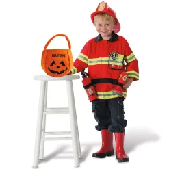 Pumpkin Halloween Personalized Treat Basket