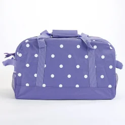 Purple with White Dots Duffel Bag